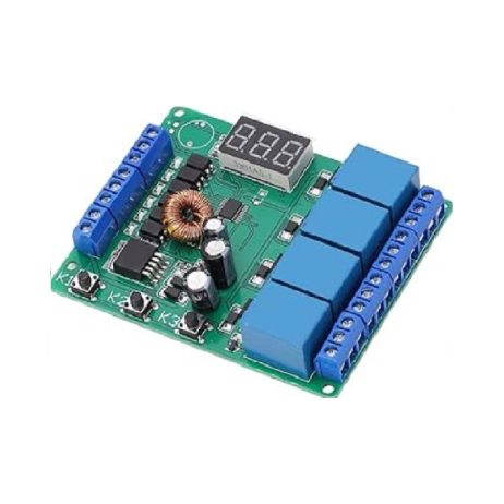 Generic 51224V 4CH Relay Module Programmable Trigger Delay Time Motor Positive Reversing Controller DC6 24V 2