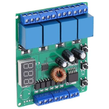 Generic 51224V 4CH Relay Module Programmable Trigger Delay Time Motor Positive Reversing Controller DC6 24V 3