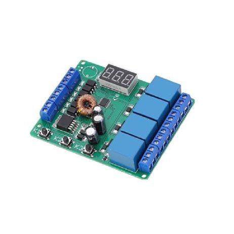 Generic 51224V 4CH Relay Module Programmable Trigger Delay Time Motor Positive Reversing Controller DC6 24V