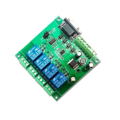 Generic 7 24V Modbus RTU 4 Channel RS232 Serial Relay Module 2