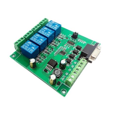 Generic 7 24V Modbus RTU 4 Channel RS232 Serial Relay Module