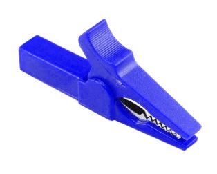 Blue 55mm Copper Insulated Crocodile Clip Opening