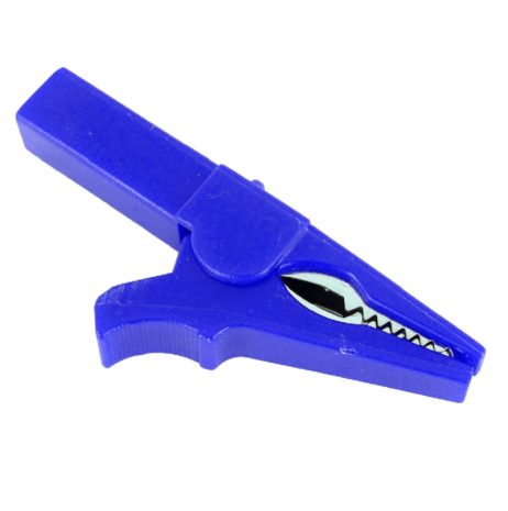 Blue 55mm Copper Insulated Crocodile Clip Opening