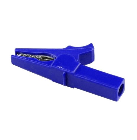 Blue 55mm Copper Insulated Crocodile Clip Opening