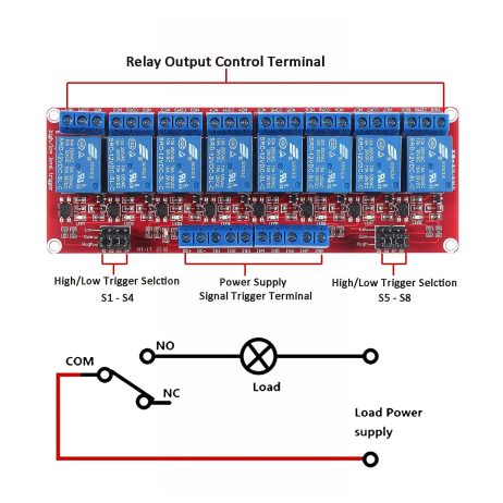 8ch 12V Relay Module