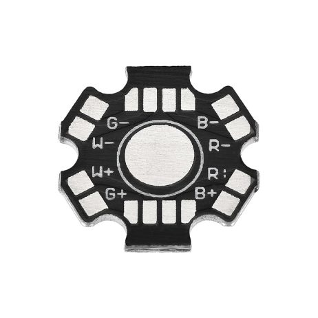 Generic Black 20MM 8PIN RGBW LED Aluminum Heatsink