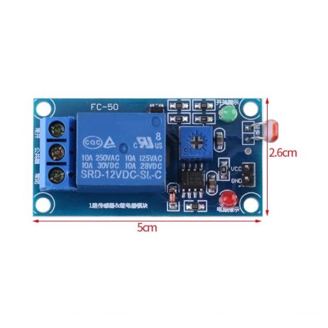 Generic DC 12V Light Control Switch Photoresistor Relay Module 3