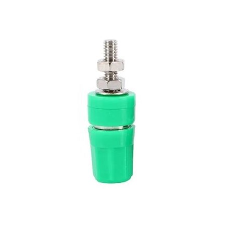 Generic Green Pure Copper Terminal 4mm Banana Jack Socket 20A