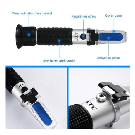 Generic Medical Refractometer ATC Urineserum Protein Refractometer Concentration Meter 3