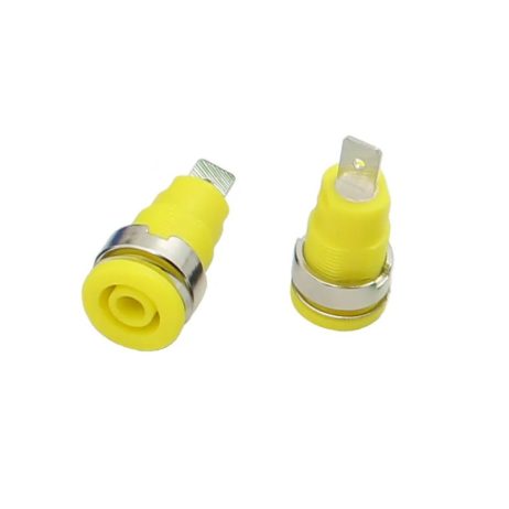 Generic Type A Yellow 4mm Banana Plug Jack Socket 1KV MAX 32A