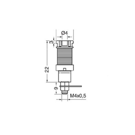 Generic Type B 4mm Banana Plug Jack Socket 1KV MAX 32A