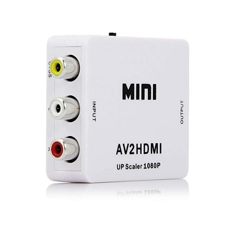 Generic White AV to HDMI Converter Box 1080P 60Hz AV2HDMI 2