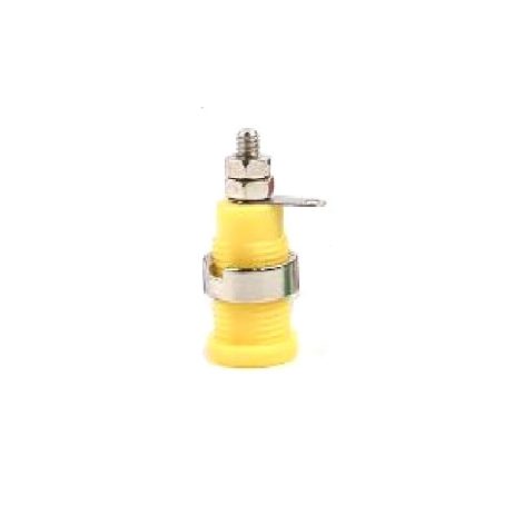 Generic Type B Yellow 4mm Banana Plug Jack Socket 1KV MAX 32A 2