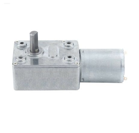 Solid Shaft JGY370 DC12V 6RPM/MIN High Torque Self-locking Strong Wheel Tturbine Worm Reduction Motor