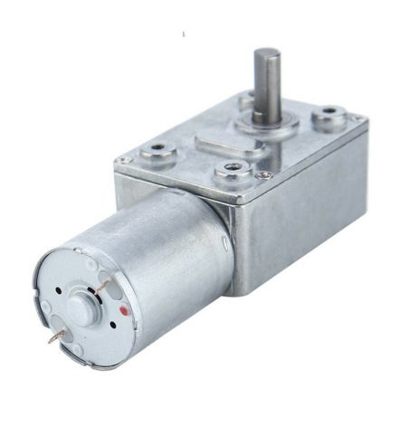 Solid Shaft JGY370 DC12V 6RPM/MIN High Torque Self-locking Strong Wheel Tturbine Worm Reduction Motor