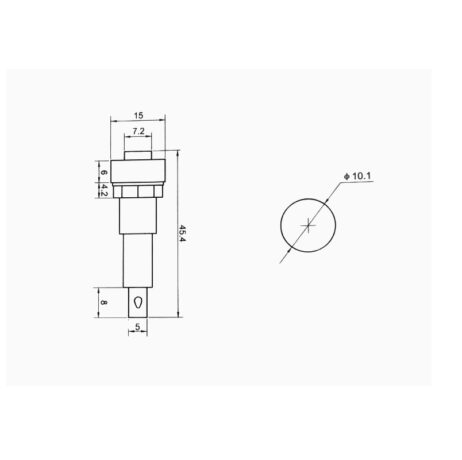 Push Indicator Switch-XD-01-220V GREEN LIGHT