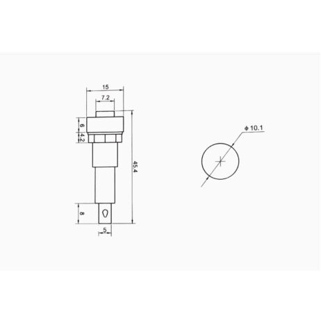 Push Indicator Switch-XD-09-220V RED LIGHT