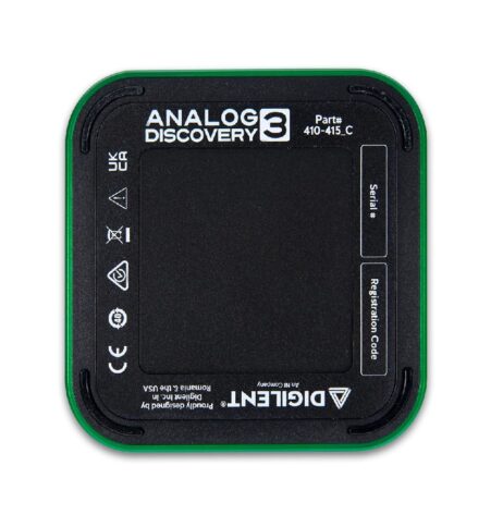 Digilent Analog Discovery 3: 125 MS/s USB Oscilloscope, Waveform Generator, Logic Analyzer, and Variable Power Supply