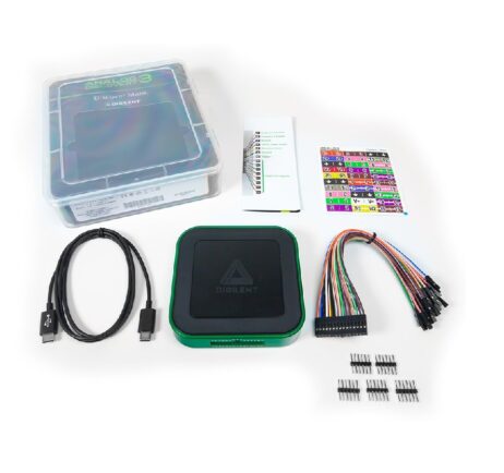 Digilent Analog Discovery 3: 125 MS/s USB Oscilloscope, Waveform Generator, Logic Analyzer, and Variable Power Supply