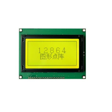 Original JHD622 128×64 dots LCD Display with Yellow Green Backlight