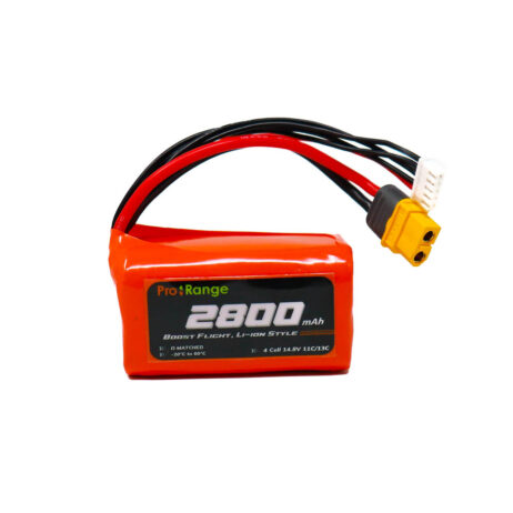 Pro-Range INR 18650 P28A 14.8V 2800mAh 4S1P 30A/35A Discharge Li-ion Drone Battery PackPro-Range INR 18650 P28A 14.8V 2800mAh 4S1P 30A/35A Discharge Li-ion Drone Battery Pack