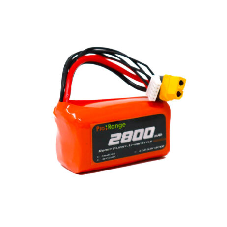 Pro-Range INR 18650 P28A 14.8V 2800mAh 4S1P 30A/35A Discharge Li-ion Drone Battery PackPro-Range INR 18650 P28A 14.8V 2800mAh 4S1P 30A/35A Discharge Li-ion Drone Battery Pack