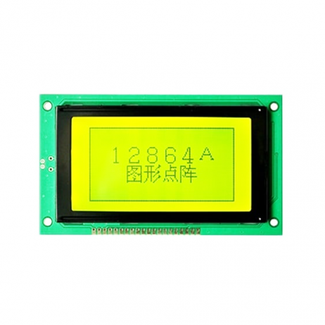 Original JHD521 128×64 dots LCD Display with Yellow Green Backlight