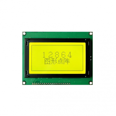 Original JHD12864C 128×64  dots LCD Display with Yellow Green Backlight