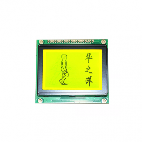 Original JHD12864C 128×64  dots LCD Display with Yellow Green Backlight