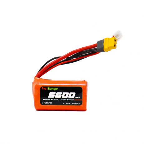 Pro-Range INR 18650 P28A 7.4V 5600mAh 2S2P 60A/70A Discharge Li-ion Drone Battery Pack