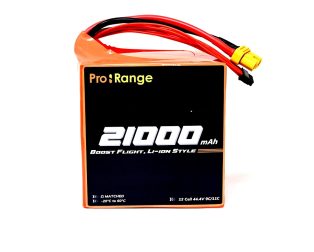 Pro-Range INR 21700 P42A 44.4V 21000mAh 12S5P 190A/230A Discharge Li-ion EFT Drone Battery Pack