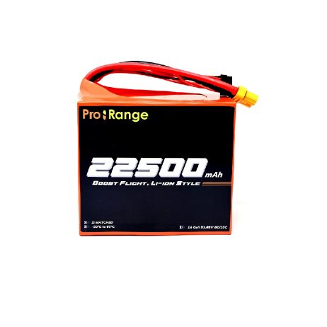 Pro-Range INR 21700 P45B 51.8V 22500mAh 14S5P 180A/230A Discharge Li-ion EFT Drone Battery Pack