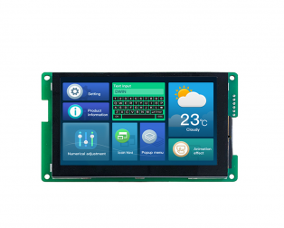 DWIN DMG80480C043_01WTC 4.3inch 480x800 IPS Industrial HMI UART TTL LCD Display Capacitive Touch, 16MB Flash Buzzer SD interface