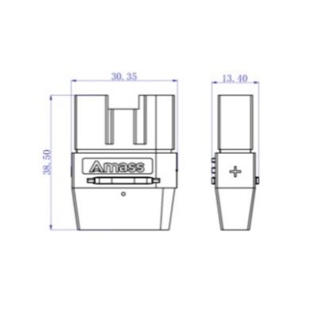 Amass XT120(2+2) Male Connector - XT120(2+2)-M.S.Y