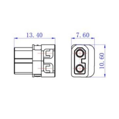 Amass XT30ULW Female Connector - XT30ULW-F.G.Y