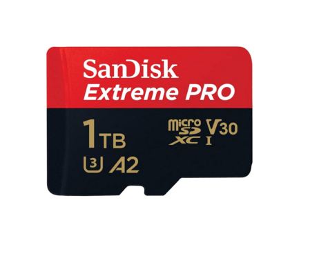 SanDisk V30 Extreme Pro 1TB microSDXC Card with 200MB/s Read, 140MB/s Write