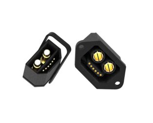 QS2+6 6.0mm golden anti spark 100A high current connector Female with 6P signal pins