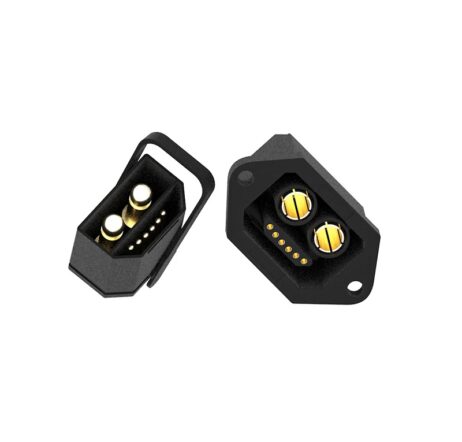 QS2+6 6.0mm golden anti spark 100A high current connector Female with 6P signal pins