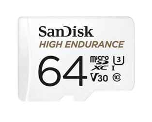 SanDisk V30 64GB High Endurance Video MicroSDHC Card with Adapter