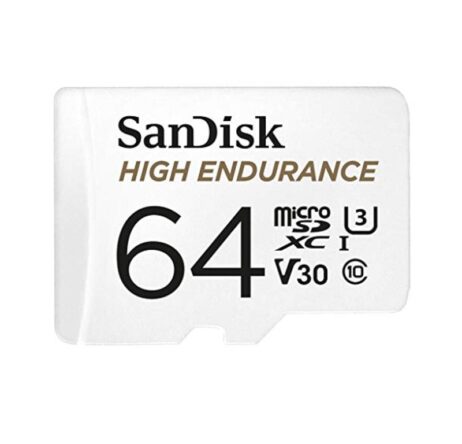 SanDisk V30 64GB High Endurance Video MicroSDHC Card with Adapter