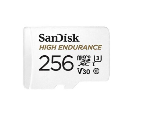 SanDisk V30 256GB High Endurance Video MicroSDHC Card with Adapter