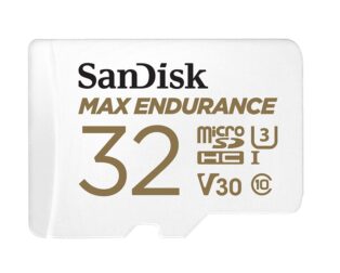 SanDisk V30 32GB MAX Endurance microSDHC Card with Adapter