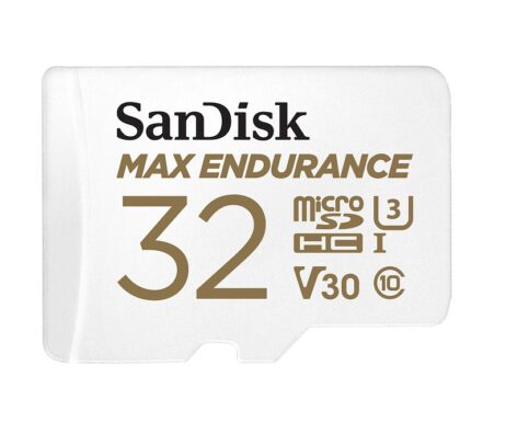 SanDisk V30 32GB MAX Endurance microSDHC Card with Adapter