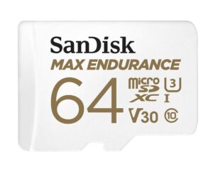 SanDisk V30 64GB MAX Endurance microSDHC Card with Adapter