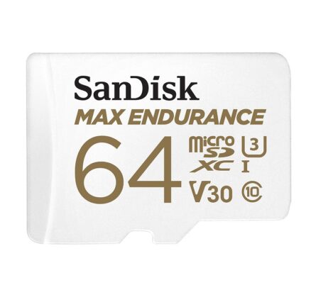 SanDisk V30 64GB MAX Endurance microSDHC Card with Adapter