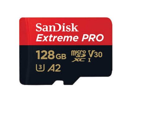 SanDisk V30 Extreme Pro 128GB microSDXC Card with 200MB/s Read, 90MB/s Write