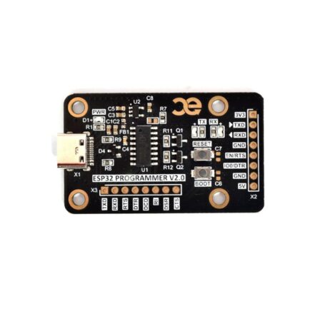 CAPUF ESP32 PROGRAMMER V2 ESP Prog - ESP32 & ESP8266 Programmer V2 (CH340C) USB-C, USB to UART Adapter