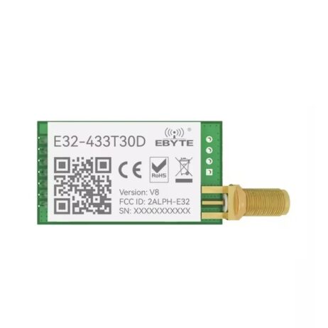 EBYTE E32-433T30D-V8 LoRa 433MHz UART IoT Long Range Wireless Transceiver Transmitter Receiver EBYTE E32-433T30D V8 Module 1W SMA Antenna